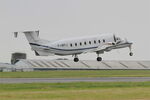 F-HBCJ @ LFRB - Beech 1900D, Taking off rwy 25L, Brest-Bretagne airport (LFRB-BES) - by Yves-Q