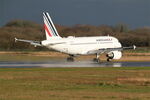 F-GRXB @ LFRB - Airbus A319-11, Landing rwy 07R, Brest-Bretagne airport (LFRB-BES) - by Yves-Q