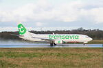 F-GZHA @ LFRB - Boeing 737-8GJ, Take off run rwy 07R, Brest-Bretagne airport (LFRB-BES) - by Yves-Q