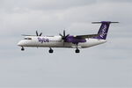 G-FLBA @ LFRB - De Havilland Canada DHC-8-402Q Dash 8, On final rwy 25L, Brest-Bretagne Airport (LFRB-BES) - by Yves-Q
