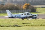 G-SABA @ EGBP - G-SABA 1977 Piper PA-28R-201T Turbo Cherokee Arrow lll  Kemble 13.11.24 - by PhilR