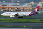 N385HA @ RJTT - Hawaiian A332 landing after flight from HNL - by FerryPNL