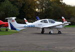 G-TESG @ EGLK - Diamond DA-42 Twin Star at Blackbushe. - by moxy