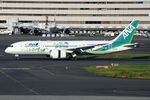 JA874A @ RJTT - ANA's green B788 landing - by FerryPNL