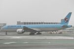 HL7203 @ SFO - Departing to the south, November rain 'Pineapple Express' SFO 2024. - by Clayton Eddy