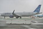 N2151J @ KSFO - Departing to the south, November rain, 'Pin - by Clayton Eddy