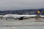 D-ABYJ @ KSFO - Departing runway 10, November rain 'Pineapple Express' SFO 2024. - by Clayton Eddy