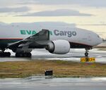 B-16781 @ SFO - Departing runway 10, November rain, 'Pineapple Express' SFO 2024. - by Clayton Eddy