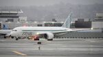 JA828J @ KSFO - Departing runway 10, November rain, 'Pineapple Express' SFO 2024. - by Clayton Eddy