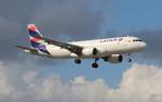 CC-BAT @ KMIA - LATAM A320 zx bog, skbo-mia - by FloridaMetal