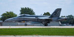 188735 @ KOSH - Canadian Demo backup Hornet rolling to the end - by Topgunphotography
