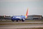 N8524Z @ KSRQ - Southwest Flight 2563 arrives on Runway 32 at Sarasota-Bradenton International Airport following flight from Chicago-Midway International Airport - by Suncoast Spotter