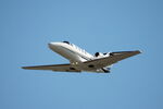 N573CM @ KSRQ - Citation 573CM departs Runway 32 at Sarasota-Bradenton International Airport enroute to Lakefront Airport - by Suncoast Spotter