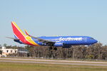 N8613K @ KRSW - Southwest Flight 3009 arrives on Runway 6 at Southwest Florida International Airport following flight from Hartsfield-Jackson Atlanta International Airport - by Suncoast Spotter