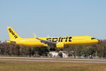 N720NK @ KRSW - Spirit Flight 1235 arrives on Runway 6 at Southwest Florida International Airport following flight from Detroit Metro Airport - by Suncoast Spotter