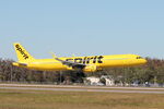 N677NK @ KRSW - Spirit Flight 487 arrives on Runway 6 at Southwest Florida International Airport following flight from Chicago-O’Hare International Airport - by Suncoast Spotter