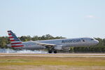 N184US @ KRSW - American Flight 1094 arrives on Runway 24 at Southwest Florida International Airport following flight from Charlotte-Douglas International Airport