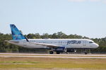 N805JB @ KRSW - JetBlue Flight 812 departs Runway 24 at Southwest Florida International Airport following flight from Newark-Liberty International Airport