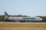 N718FR @ KRSW - Frontier Flight 1543 departs Runway 24 at Southwest Florida International Airport enroute to Cleveland-Hopkins International Airport - by Suncoast Spotter