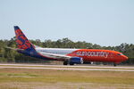 N852SY @ KRSW - Sun Country Flight 384 departs Runway 24 at Southwest Florida International Airport enroute to Minneapolis/St Paul International Airport - by Suncoast Spotter