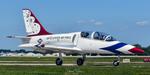 N178CW @ KOSH - Thunderbird Painted L-39 - by topgunphotography