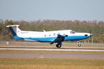 N147AF @ KRSW - Chronos Flight 1833 arrives on Runway 6 at Southwest Florida International Airport following flight from Palm Beach International Airport - by Suncoast Spotter