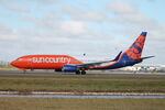N801SY @ KRSW - Sun Country Flight 382 taxis at Southwest Florida International Airport prior to flight to Minneapolis-St Paul International Airport - by Suncoast Spotter
