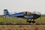 G-HELL @ X4NC - North Coates Brass Monkey fly in - by Chris Hall