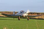 G-AZHC @ X4NC - North Coates Brass Monkey fly in - by Chris Hall
