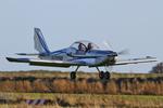 G-CDNG @ X4NC - North Coates Brass Monkey fly in - by Chris Hall