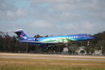 N117TF @ KRSW - Global 117TF arrives on Runway 6 at Southwest Florida International Airport following flight from Palm Beach International Airport