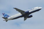 N784JB @ KSRQ - Jet Blue Airbus A320 departs Runway 14 at Sarasota-Bradenton International Airport - by Suncoast Spotter