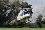 G-HITB - G-HITB flight ID Saxan11 lifting from a privite site in Poole Dorset September 2023.