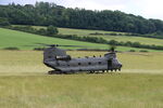 ZA671 - ZA671 Chinook HC6A of 7 sqn RAF Odiham parked in a field near Bere Regis, Dorset July 2024.