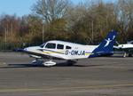 G-OMJA @ EGLK - Piper PA-28-181 Cherokee Archer II at Blackbushe. Ex A6-DXB - by moxy