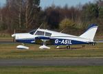 G-ASIL @ EGLK - Piper PA-28-180 Cherokee at Blackbushe. - by moxy