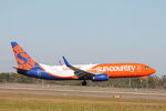 N840SY @ KRSW - Sun Country Flight 381 arrives on Runway 6 at Southwest Florida International Airport following flight from Minneapolis-St Paul International Airport