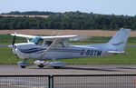 G-BSTM @ EGSU - Cessna 172L at Duxford airfield (two days after Duxford Flying Day: The Americans 2024) - by Ingo Warnecke