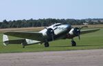 G-AFTL @ EGSU - Lockheed 12A Electra Junior at Duxford airfield (two days after Duxford Flying Day: The Americans 2024) - by Ingo Warnecke