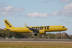 N721NK @ KRSW - Spirit Flight 487 arrives on Runway 6 at Southwest Florida International Airport following flight from Chicago-O’Hare International Airport - by Suncoast Spotter