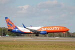 N852SY @ KRSW - Sun Country Flight 383 arrives on Runway 6 at Southwest Florida International Airport following flight from Minneapolis-St Paul International Airport - by Suncoast Spotter
