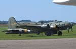 G-BEDF @ EGSU - Boeing B-17G Flying Fortress at Duxford airfield (two days after Duxford Flying Day: The Americans 2024) - by Ingo Warnecke