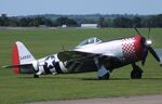 G-THUN @ EGSU - Republic P-47D Thunderbolt at Duxford airfield (two days after Duxford Flying Day: The Americans 2024) - by Ingo Warnecke