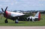 G-THUN @ EGSU - Republic P-47D Thunderbolt at Duxford airfield (two days after Duxford Flying Day: The Americans 2024) - by Ingo Warnecke
