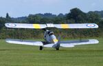 G-APAO @ EGSU - De Havilland D.H.82A Tiger Moth at Duxford airfield (two days after Duxford Flying Day: The Americans 2024) - by Ingo Warnecke