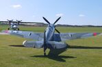 G-PBIX @ EGSU - Supermarine Spitfire LF XVIe at Duxford airfield (two days after Duxford Flying Day: The Americans 2024) - by Ingo Warnecke