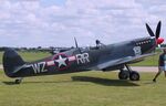 G-PBIX @ EGSU - Supermarine Spitfire LF XVIe at Duxford airfield (two days after Duxford Flying Day: The Americans 2024) - by Ingo Warnecke