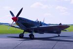 G-PBIX @ EGSU - Supermarine Spitfire LF XVIe at Duxford airfield (two days after Duxford Flying Day: The Americans 2024) - by Ingo Warnecke