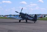 G-PBIX @ EGSU - Supermarine Spitfire LF XVIe at Duxford airfield (two days after Duxford Flying Day: The Americans 2024) - by Ingo Warnecke