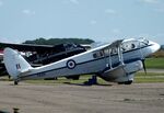 G-AIDL @ EGSU - De Havilland D.H.89A Dominie/Dragon Rapide 6 at Duxford airfield (two days after Duxford Flying Day: The Americans 2024) - by Ingo Warnecke